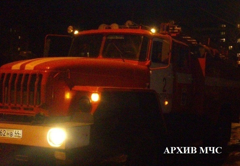 Пожар в Шарьинском районе, п. Новый