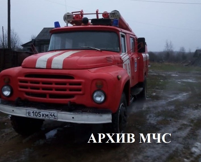 Пожар в Шарьинском районе, с.Николо-Шанга