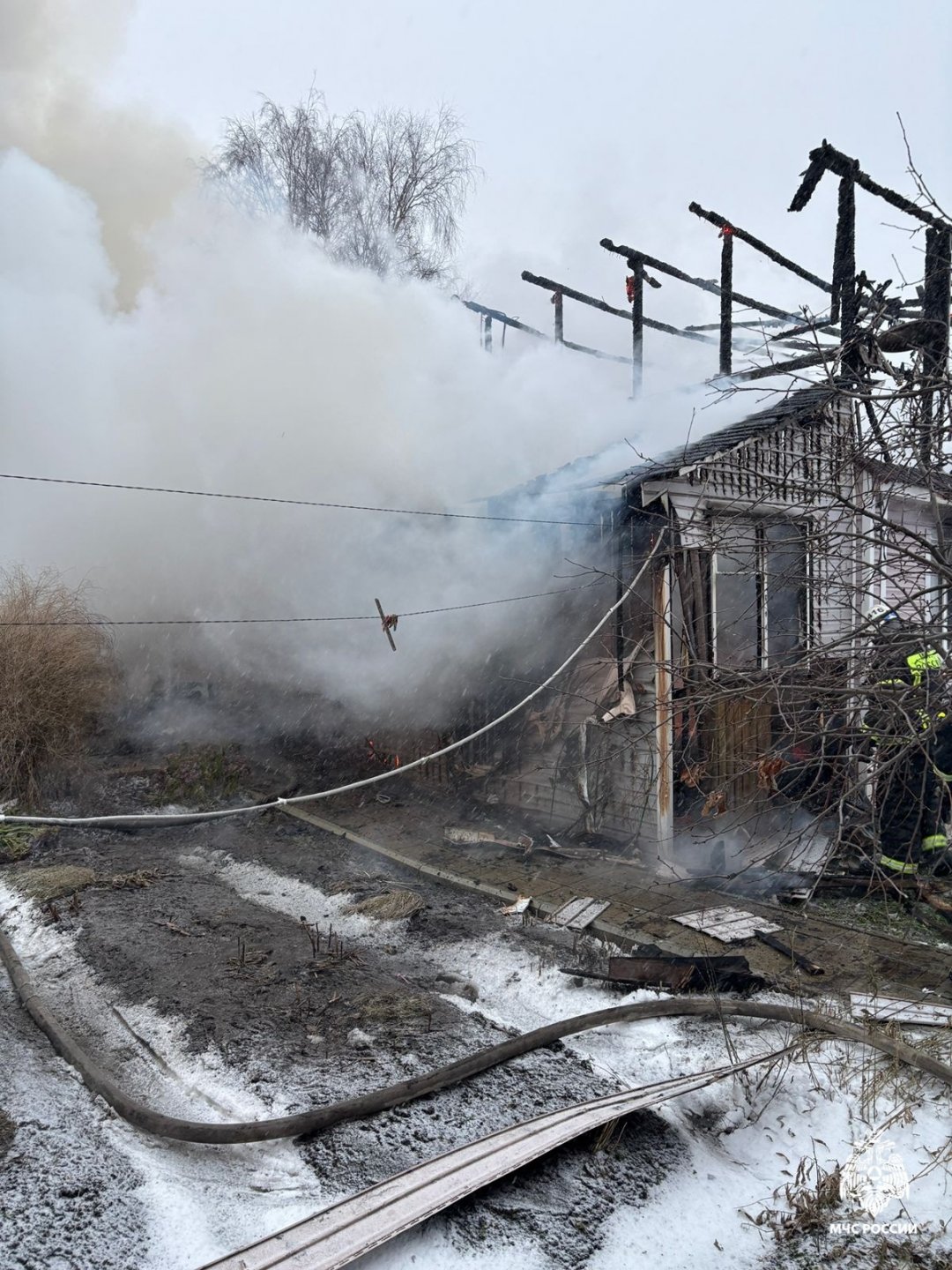 Пожар в г.Шарья, ул Островского ликвидирован